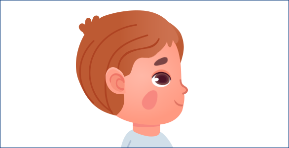 주걱턱 일러스트